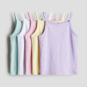 H&M Kids NEW NWOT Girls 3x Tank Tops - 6X/7